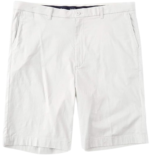 Flat-Front Core Comfort 9" Stretch Chino Shorts S95HR230 by Roundtree and Yorke